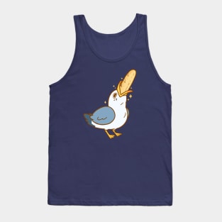 Seagull Eating Breadstick Tank Top